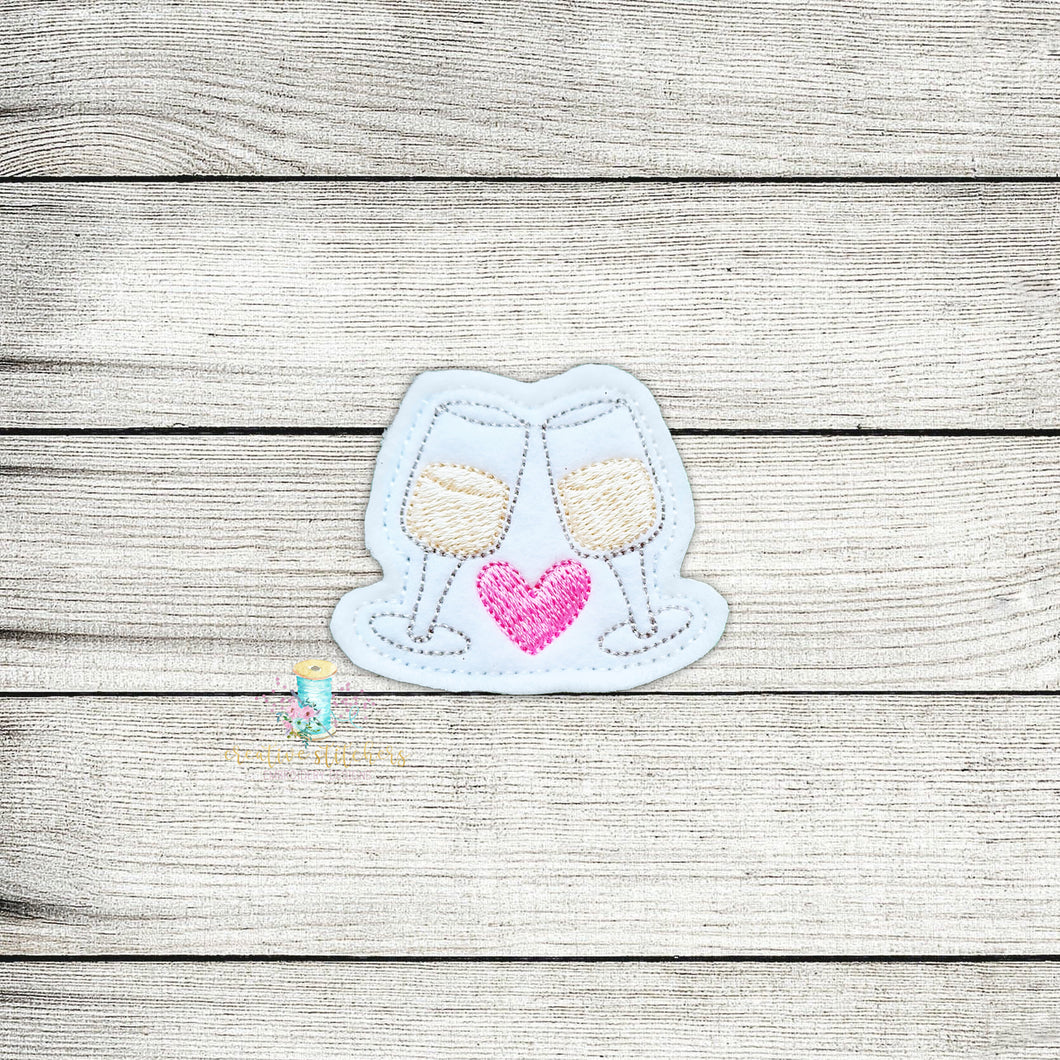 Love Drinks Feltie Digital Embroidery Design File