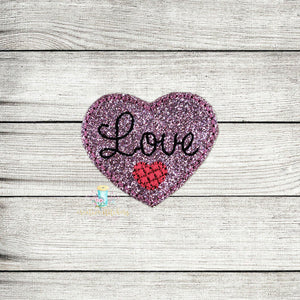 Love Heart Shaped Feltie Digital Embroidery Design File