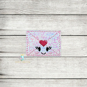 Love Note Feltie Digital Embroidery Design File