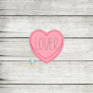 Lover Heart Feltie Digital Embroidery Design File