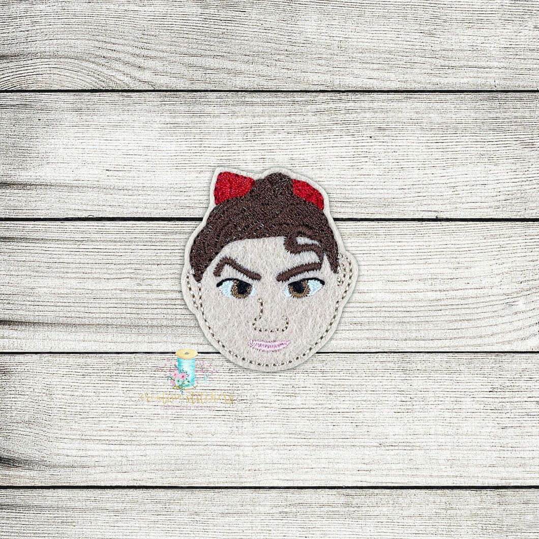 Luisa Head Feltie Digital Embroidery Design File
