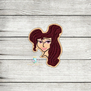 Meg Head Feltie Digital Embroidery Design File