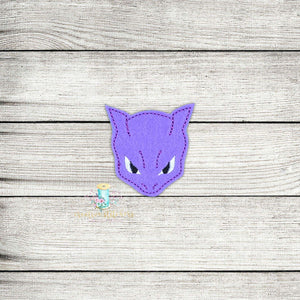 Pokie Mew 2 Head Digital Embroidery Design File