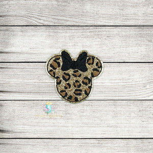 Miss Mouse Leopard Digital Embroidery Design File