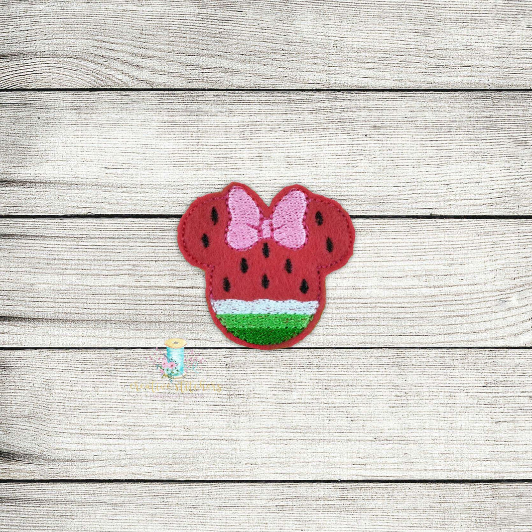 Miss Mouse Watermelon Digital Embroidery Design File PP