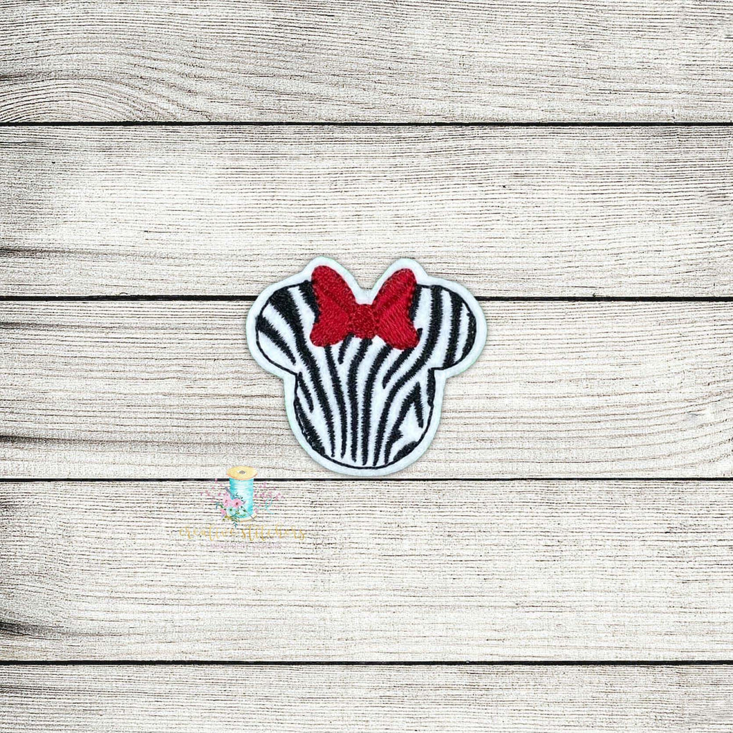 Miss Mouse Zebra Digital Embroidery Design File