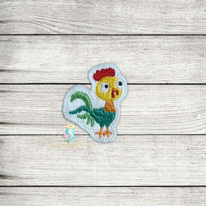 Hawaiian Princess Rooster Digital Embroidery Design File