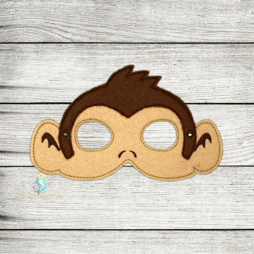 Monkey Mask Digital Embroidery Design File