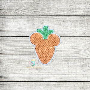 Mouse Carrot Feltie Digital Embroidery Design File