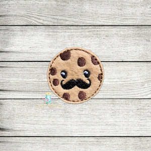 Mustache Cookie Feltie Digital Embroidery Design File