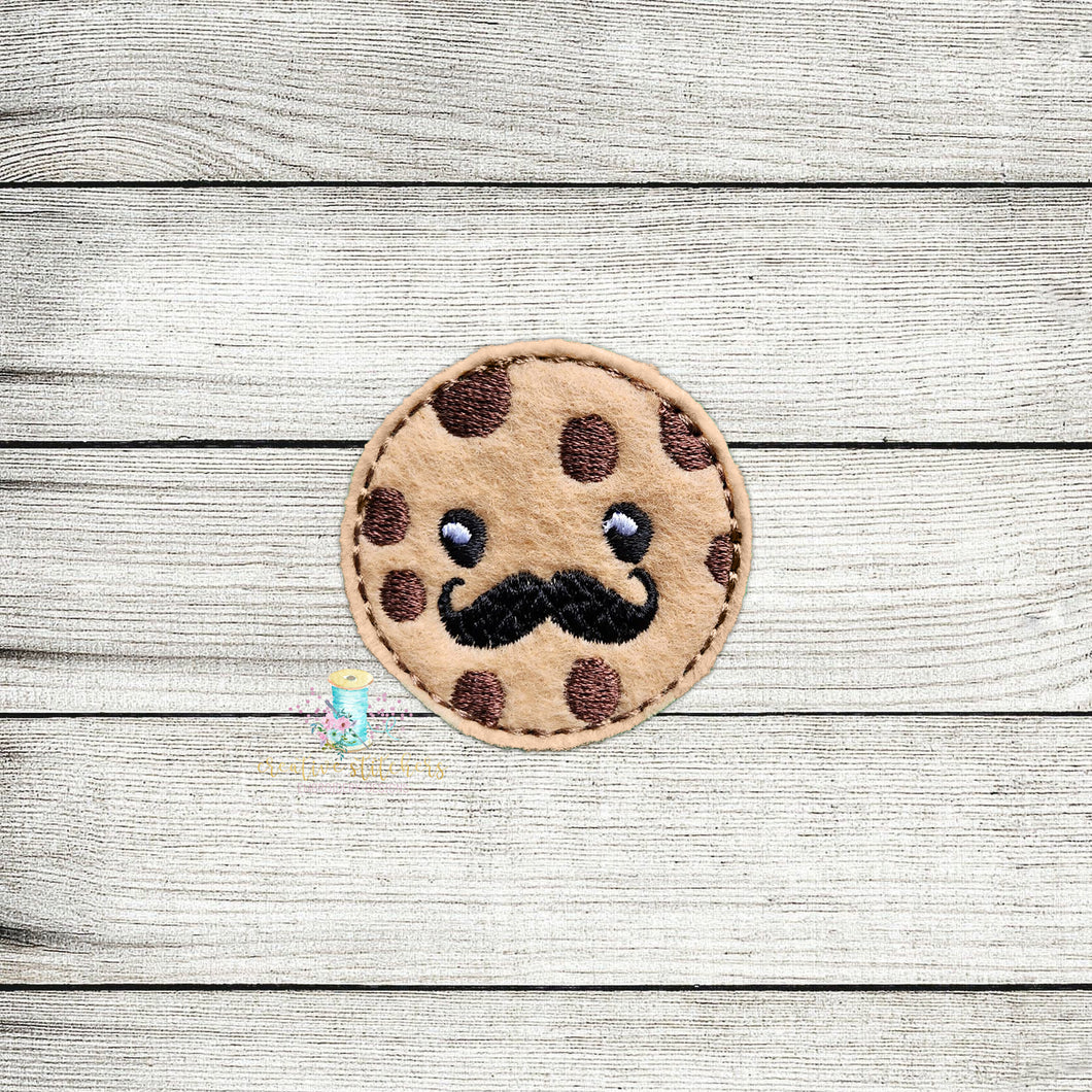 Mustache Cookie Feltie Digital Embroidery Design File