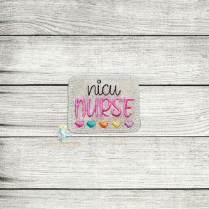 NICU Nurse Feltie Digital Embroidery Design File