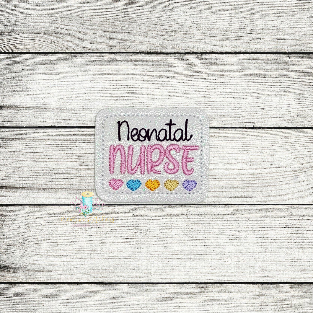 Neonatal Nurse Feltie Digital Embroidery Design File