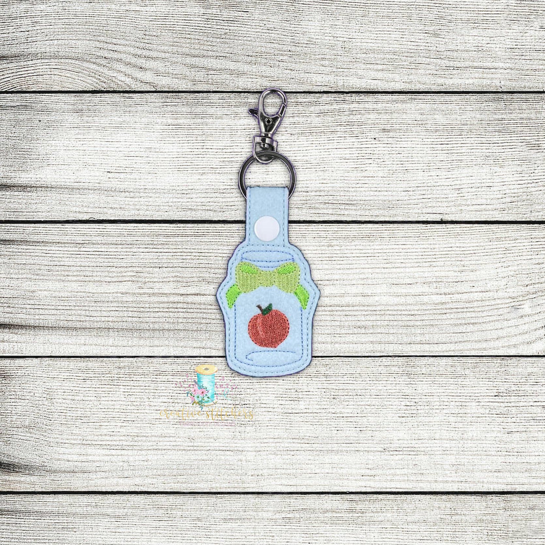 Peach Jar Keyfob Digital Embroidery Design File