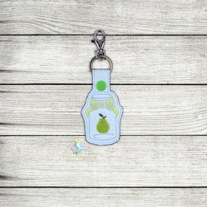 Pear Jar Keyfob Digital Embroidery Design File