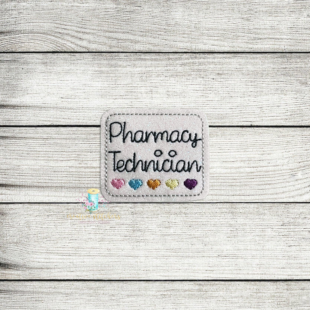 Pharmacist Technician Feltie Digital Embroidery Design File