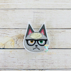 AC Hipster Cat Digital Embroidery Design File