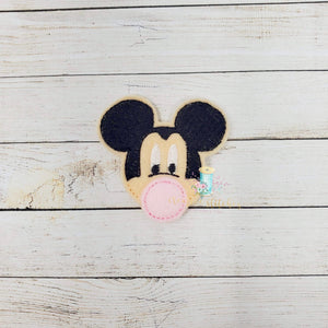 Bubble Mr Mouse Head Digital Embroidery Design File