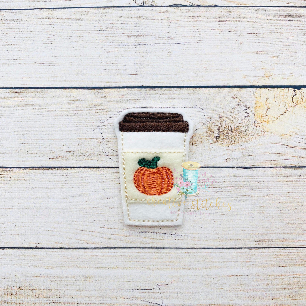 Latte Pumpkin Digital Embroidery Design File
