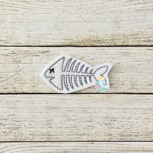 Fish Bones Digital Embroidery Design File