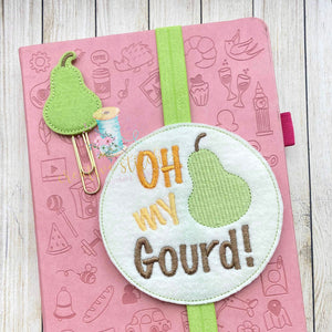 Oh My Gourd Digital Embroidery Design File Notebook Band