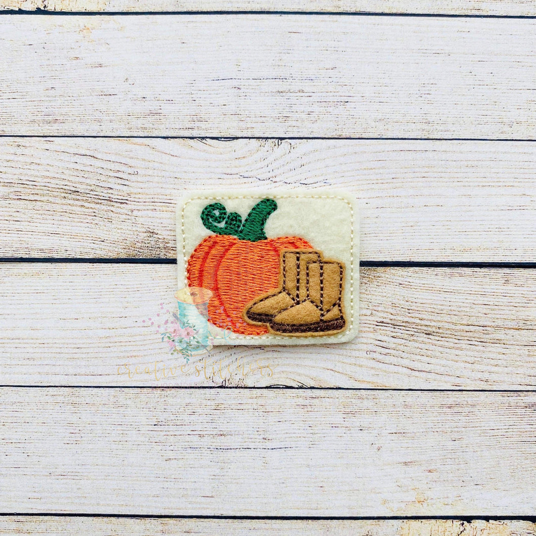 Ugg Pumpkin Embroidery Design File