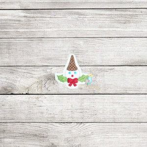 Cajun Snowman Digital Embroidery Design File