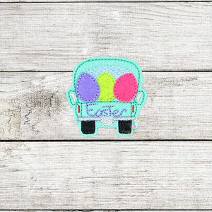 Easter Egg Truck App Digital Embroidery Design File