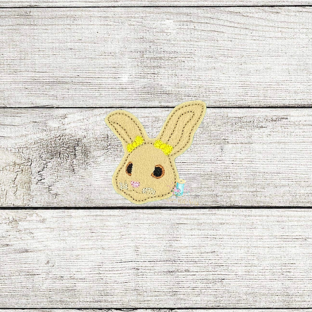 Cotton Butt Bunny Head Digital Embroidery Design File