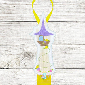 Princess Tower Bow Holder Digital Embroidery Design File