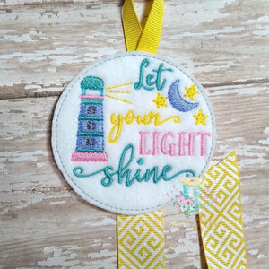 Light Shine Bow Holder Digital Embroidery Design File