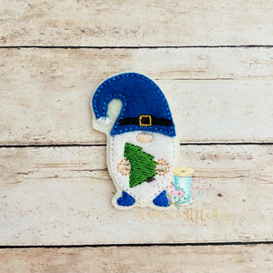 Christmas Tree Gnome Feltie Digital Embroidery Design File