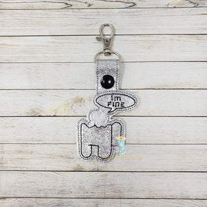I'm Fine Mung Us Fob Digital Embroidery Design File