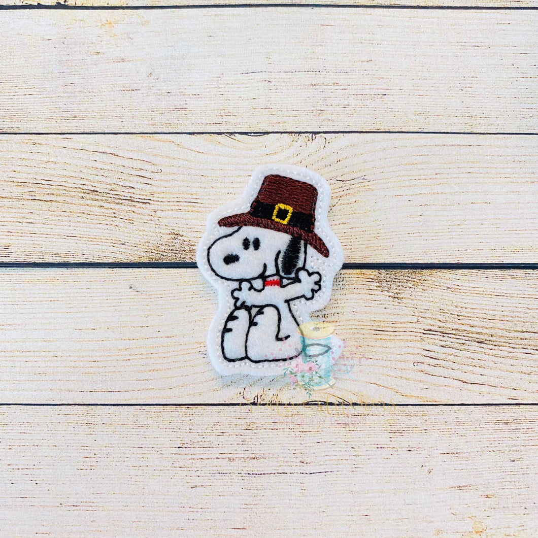 Snoopie Pilgrim Body Digital Embroidery Design File