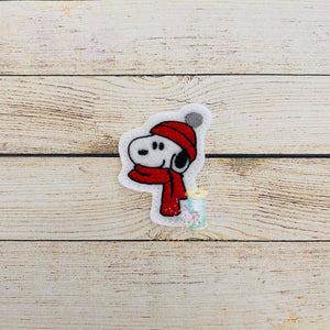 Snoopie Snowman Head Digital Embroidery Design File