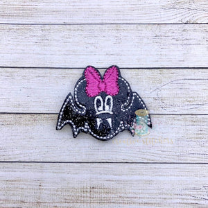 Miss Mouse Bat Embroidery Design File