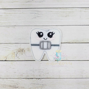 Tooth Brace Digital Embroidery Design File