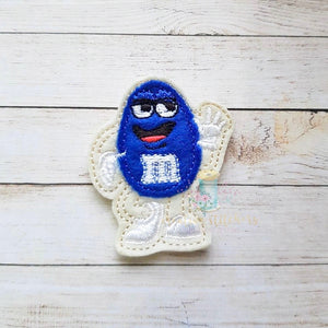 Blue M&M App Digital Embroidery Design File