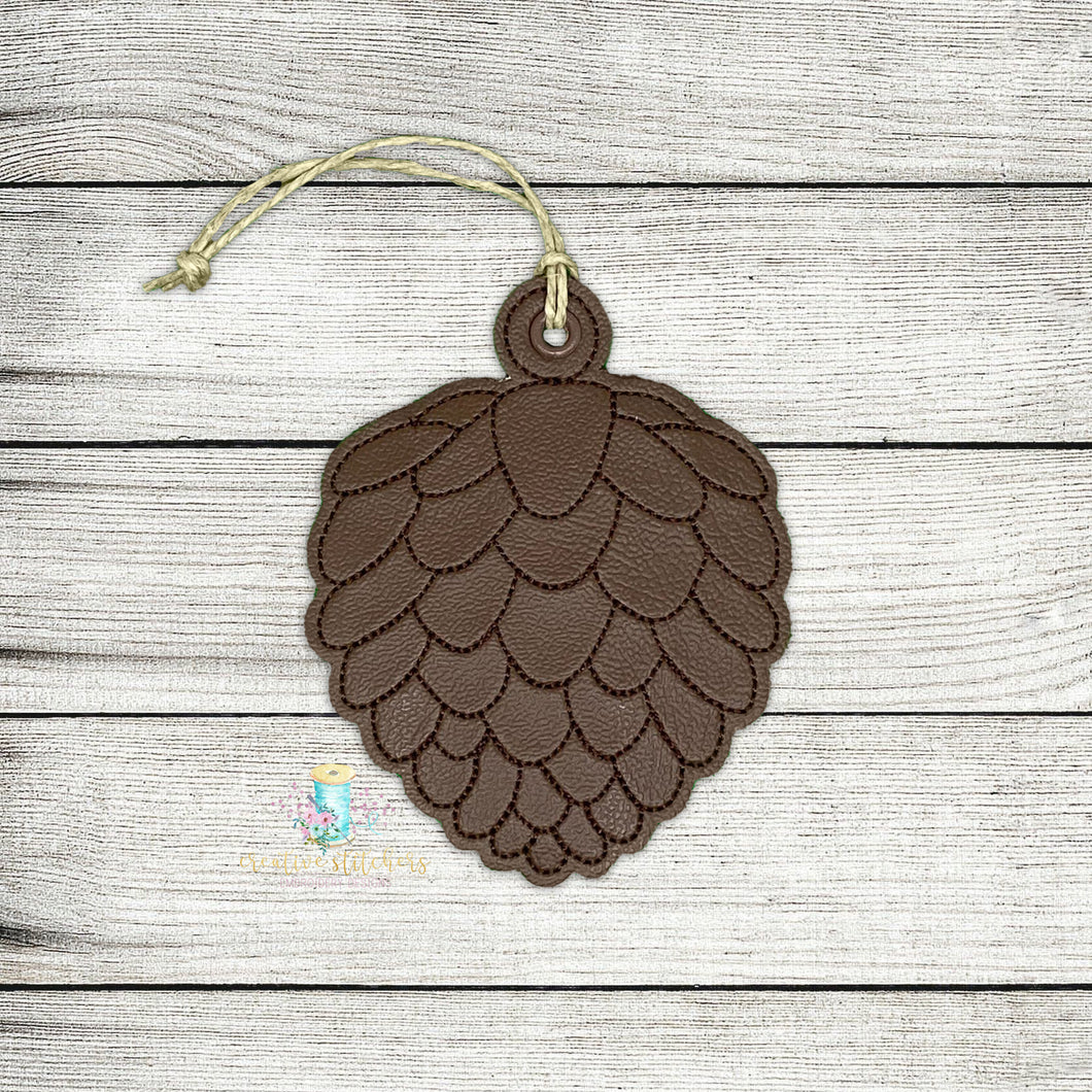 Pine Cone Ornament Digital Embroidery Design File