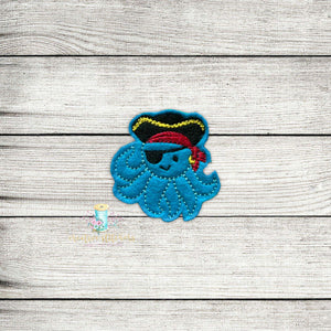 Pirate Octopus Digital Embroidery Design File