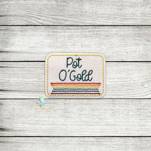 Pot O Gold Feltie Digital Embroidery Design File