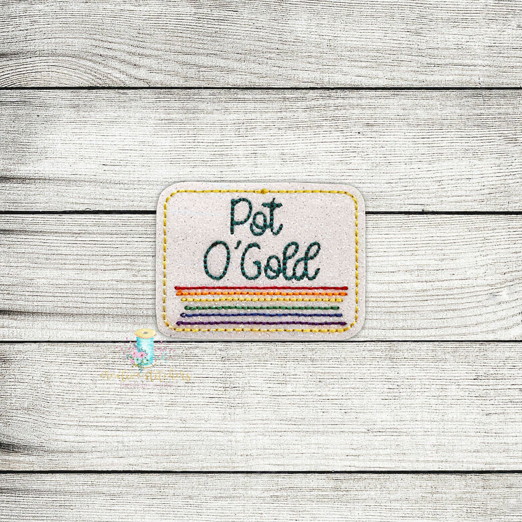 Pot O Gold Feltie Digital Embroidery Design File