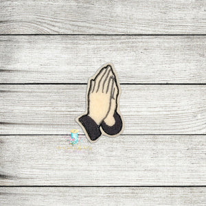 Prayer Hands Feltie Digital Embroidery Design File