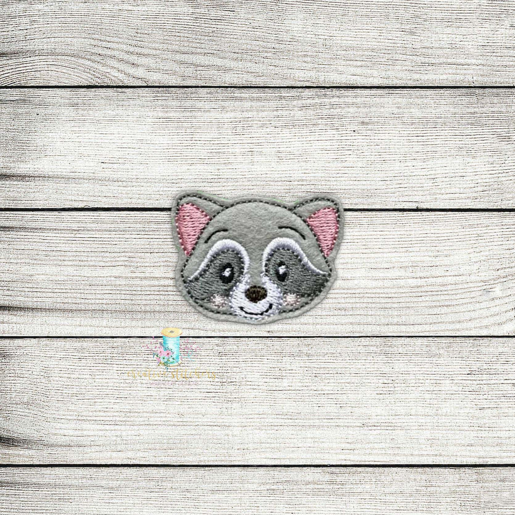 Raccoon Cutie Head Digital Embroidery Design File