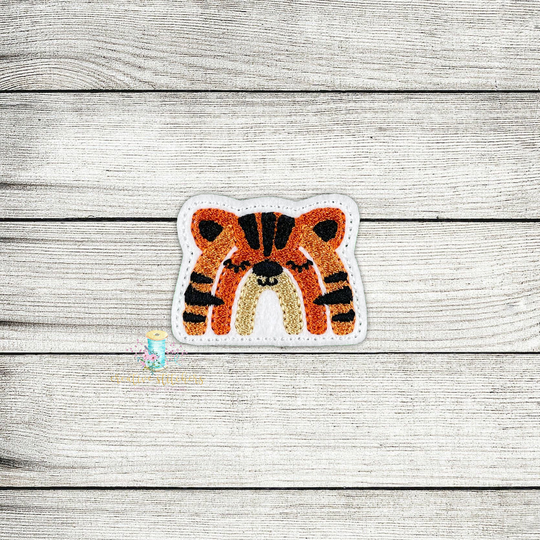 Rainbow Tiger Feltie Digital Embroidery Design File