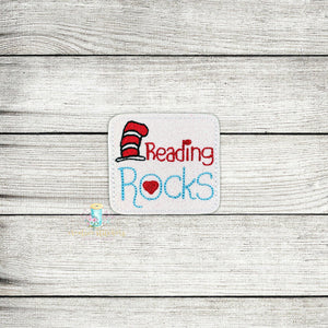Reading Rocks Feltie Digital Embroidery Design File