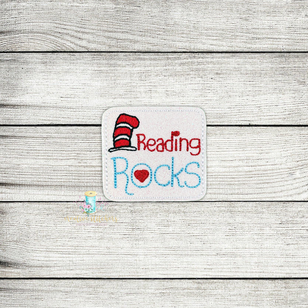 Reading Rocks Feltie Digital Embroidery Design File