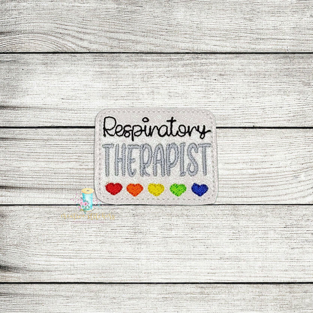 Respiratory Therapist Feltie Digital Embroidery Design File