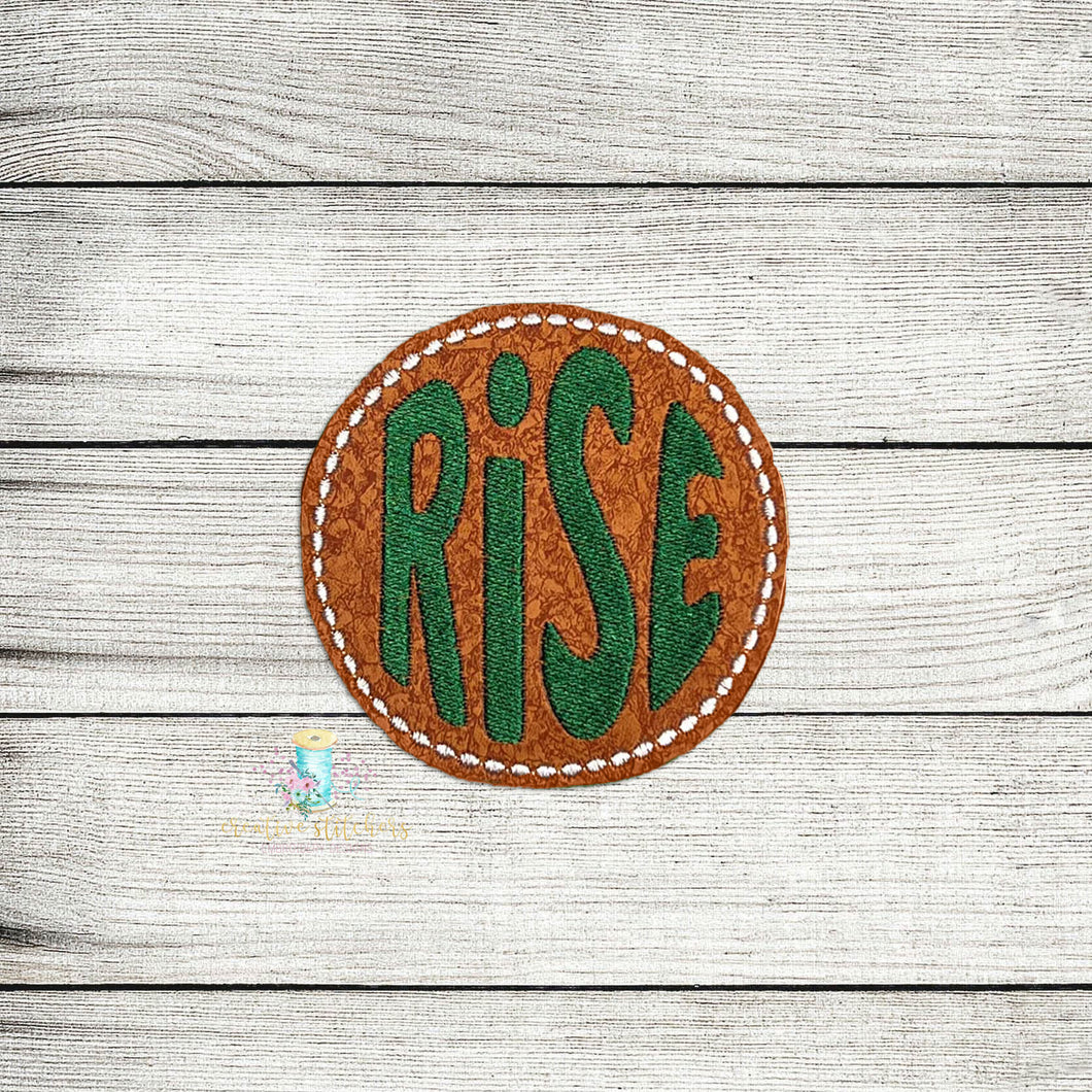 Rise Christmas Coaster Digital Embroidery Design File