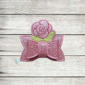 Rose With Loop Feltie Digital Embroidery Design File